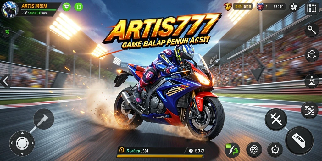 Gameplay seru balap motor di ARTIS777.