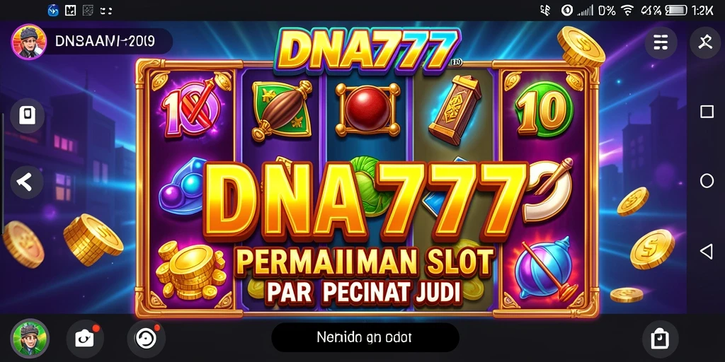 Tangkapan layar dari gameplay menakjubkan DNA777 dengan grafis slot yang memukau.