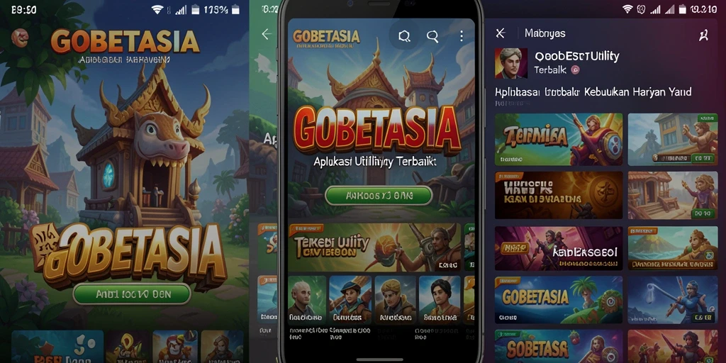 Tampilan aplikasi GOBETASIA dengan fitur-fitur bermanfaat