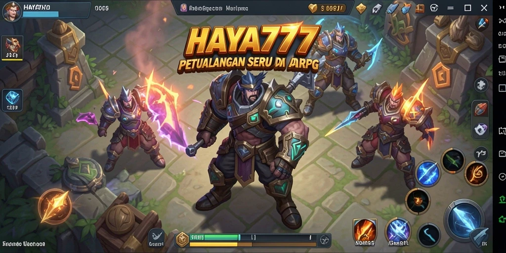 Tangkapan layar utama HAYA777 menampilkan aksi pertempuran seru.