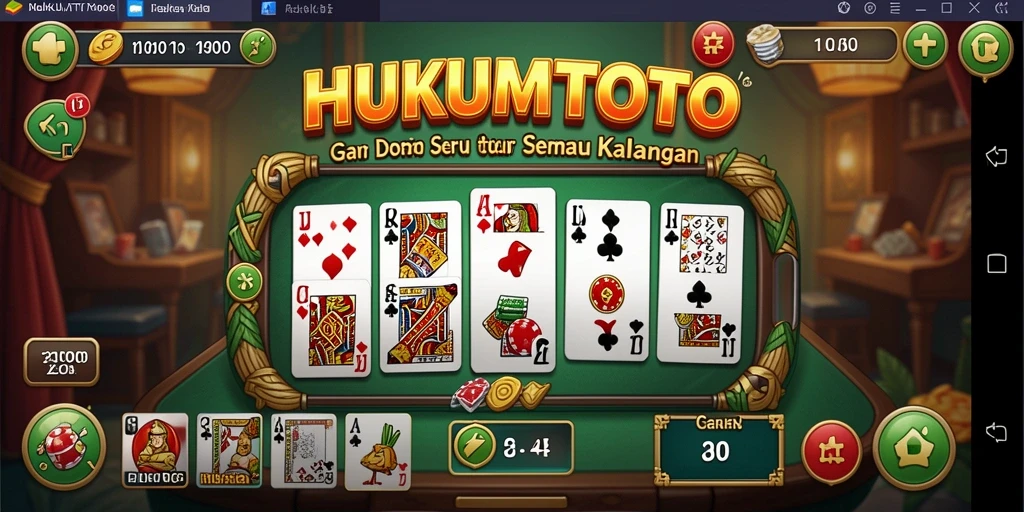 Tampilan gameplay HUKUMTOTO yang seru dan interaktif.