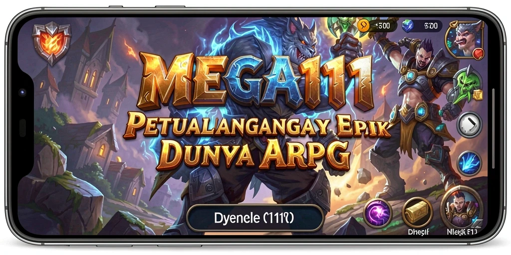 Tampilan gameplay seru dan mendebarkan di MEGA111 saat berpetualang.
