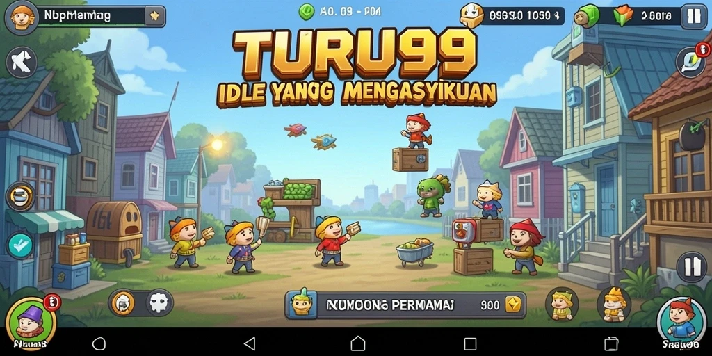 Screenshot gameplay TURU99 menampilkan karakter dan proses perkembangan yang menarik.