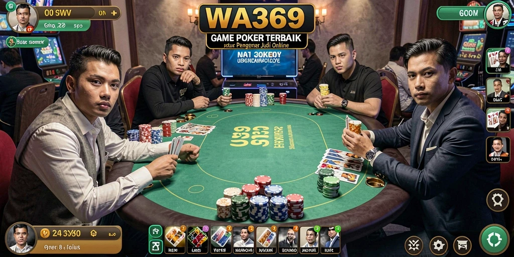 Tampilan gameplay Poker yang seru di WA369.