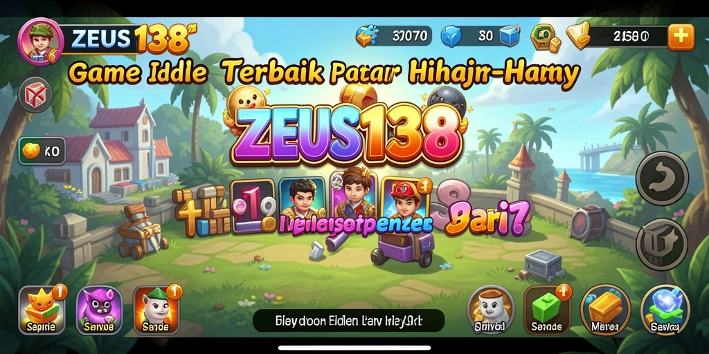 Tampilan gameplay ZEUS138 yang menarik dengan elemen idle yang seru.